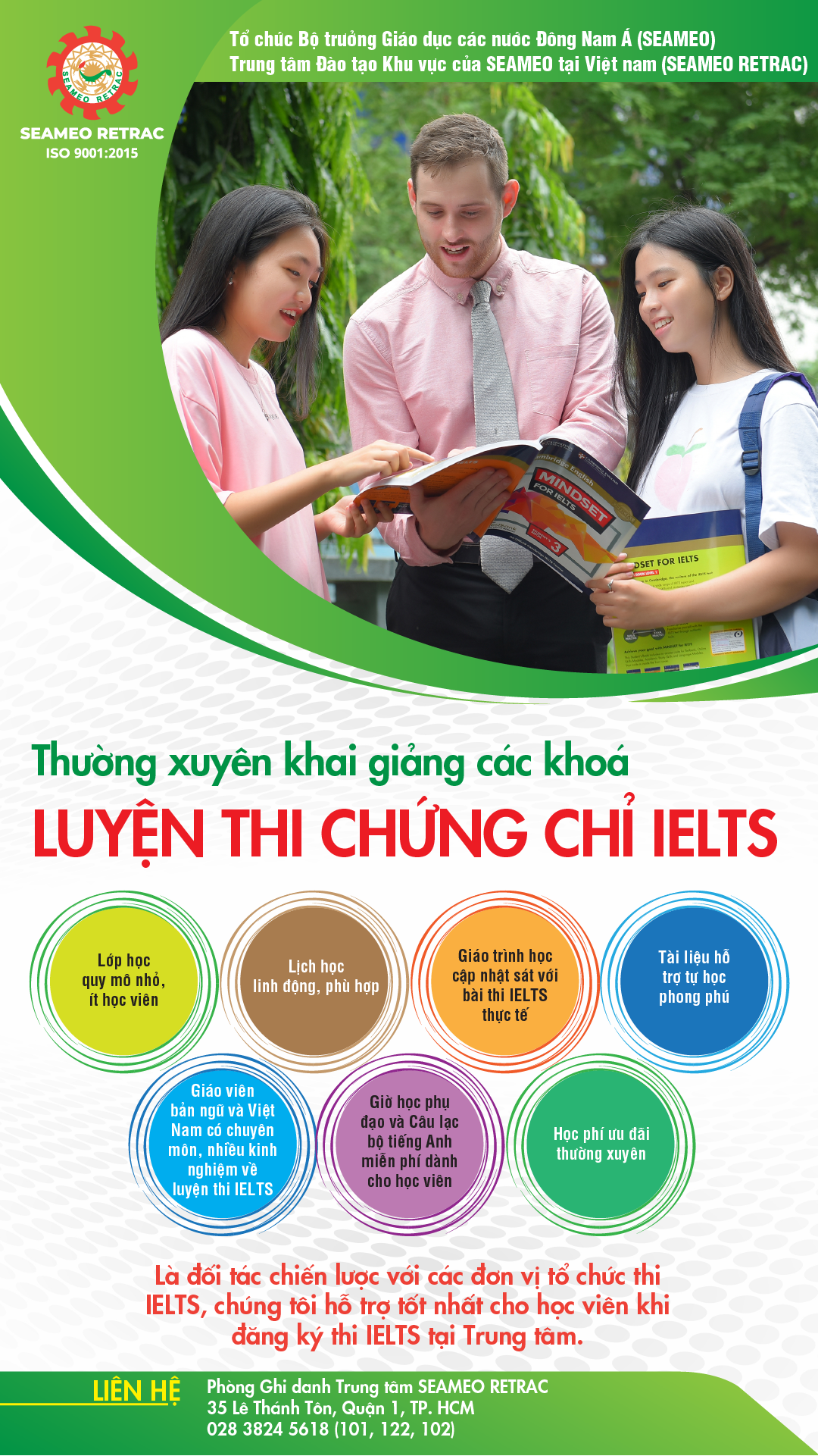 led standee khoahoc IELTS-01 led standee khoahoc IELTS-01