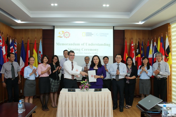 MOU signing ceremony with National Geographic Learning-Cengage Learning