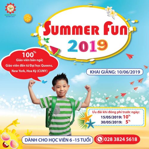 CHƯƠNG TRÌNH VUI HỌC HÈ – SUMMER FUN 2019