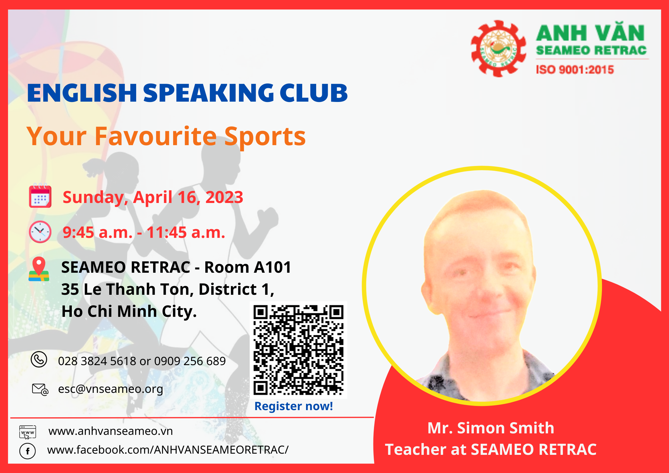 English Speaking Club titled “Your Favorite Sports”