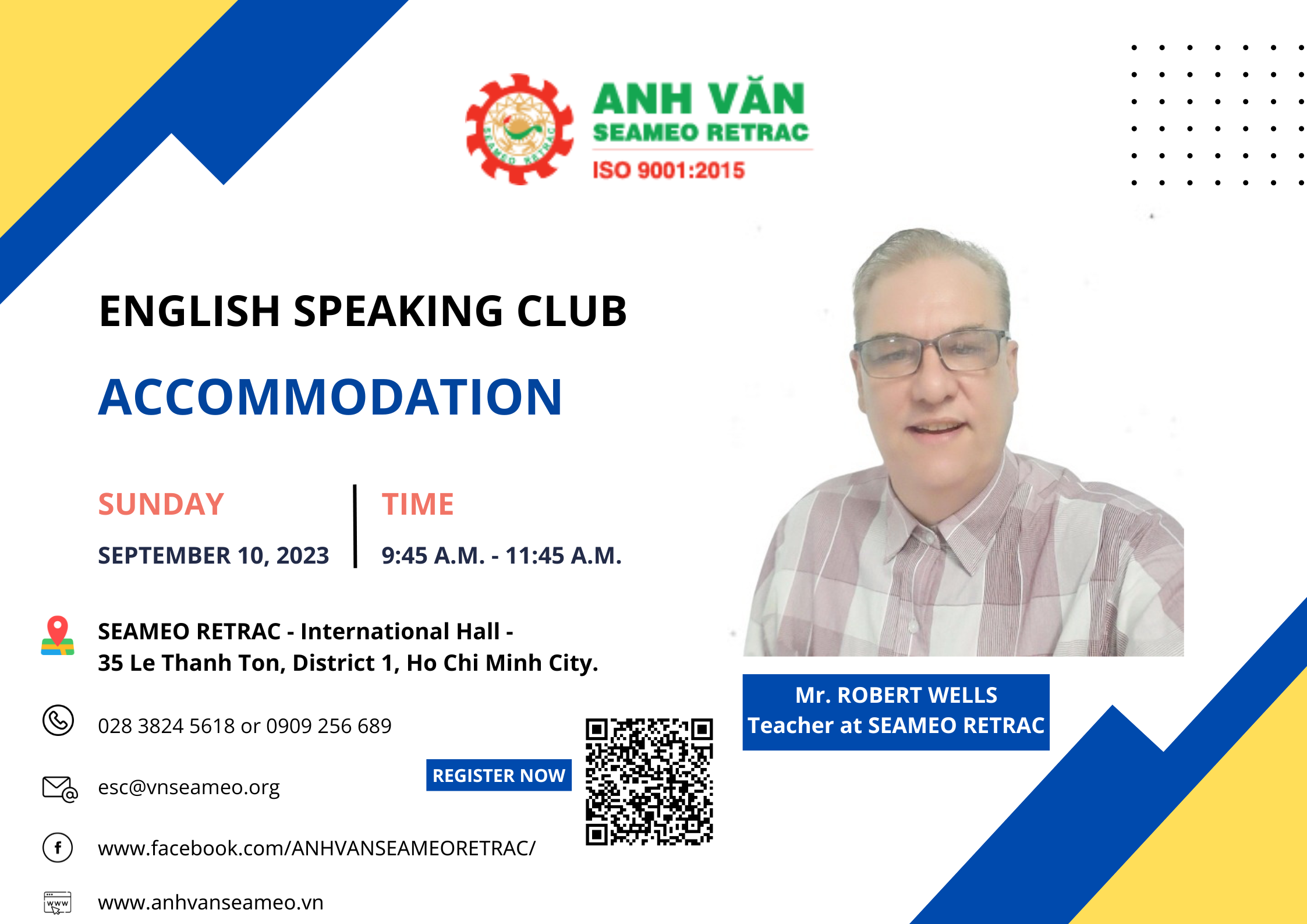 English Speaking Club titled “Accommodation”