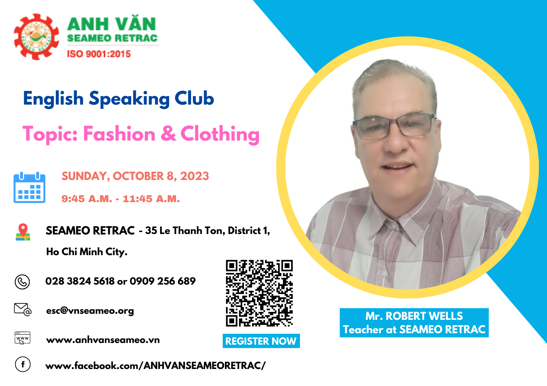 English Speaking Club: Topic: “Fashion & Clothing”