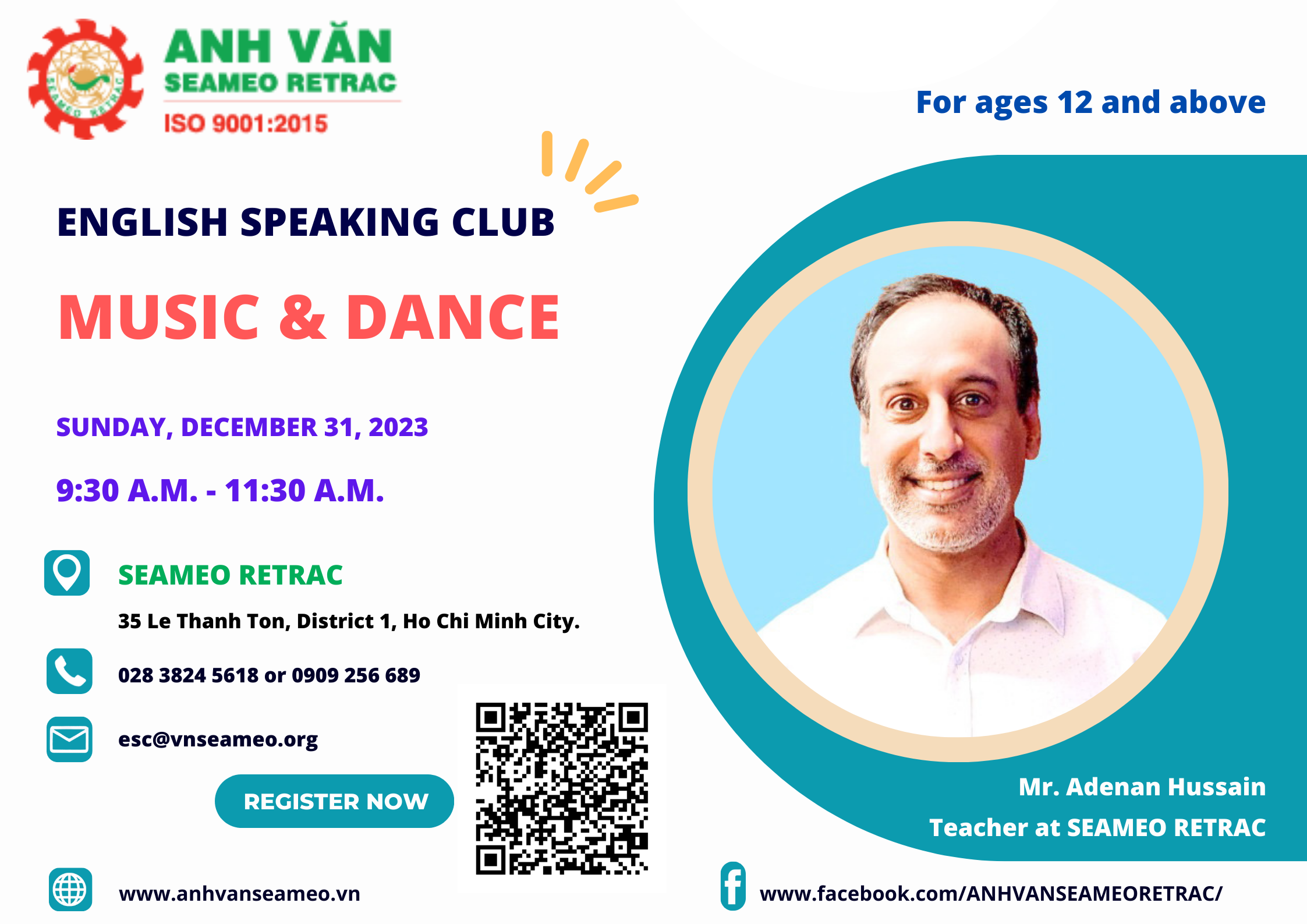 English Speaking Club: Topic: “Music & Dance”