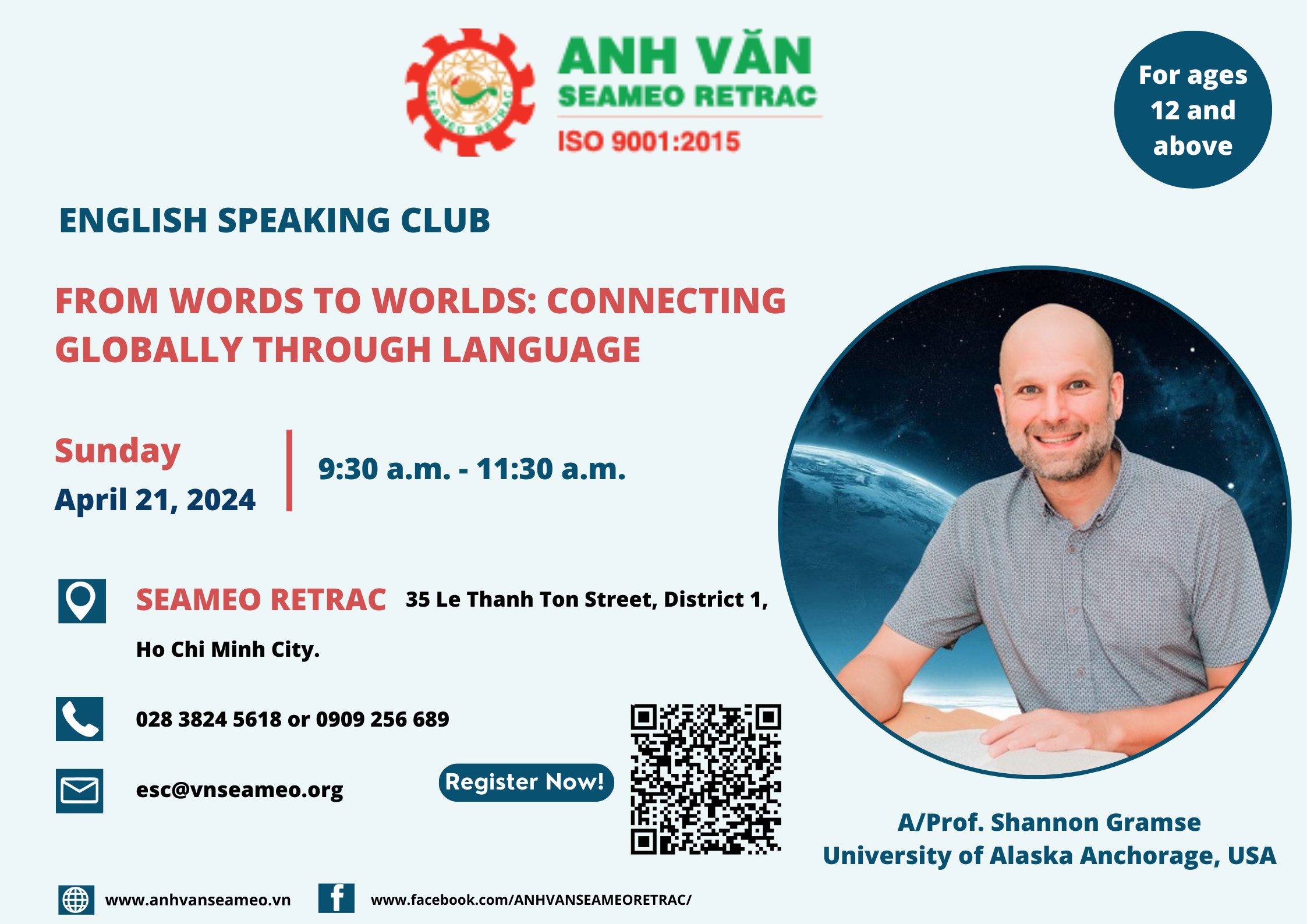English Speaking Club: Topic: “From Words to Worlds: Connecting Globally Through Language”